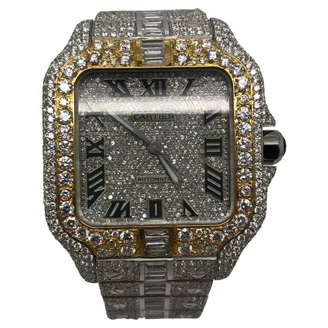 fake cartier watch iced out|how to authenticate cartier watch.